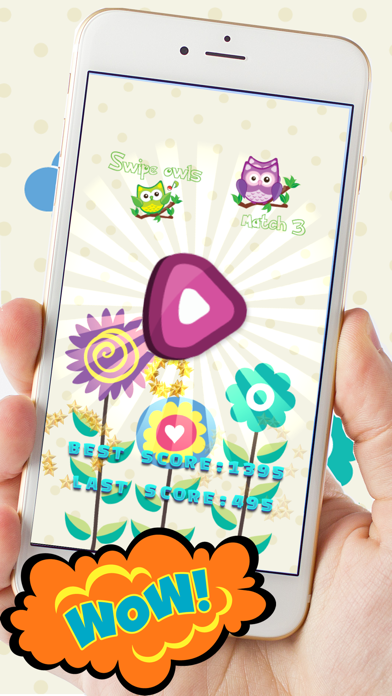 Screenshot #2 pour Swipe chouettes Match 3 Puzzle Game