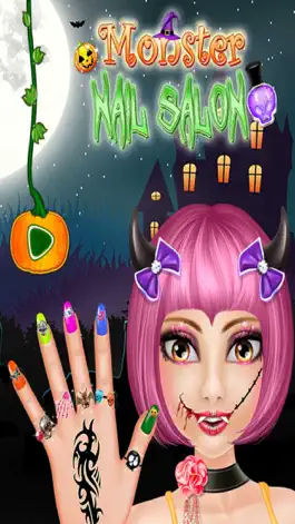 Game screenshot Halloween Monster Nail Salon for Girls and Kids mod apk