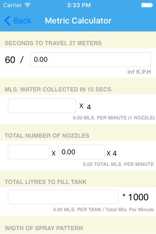 Spray Calibration Calculator screenshot 3