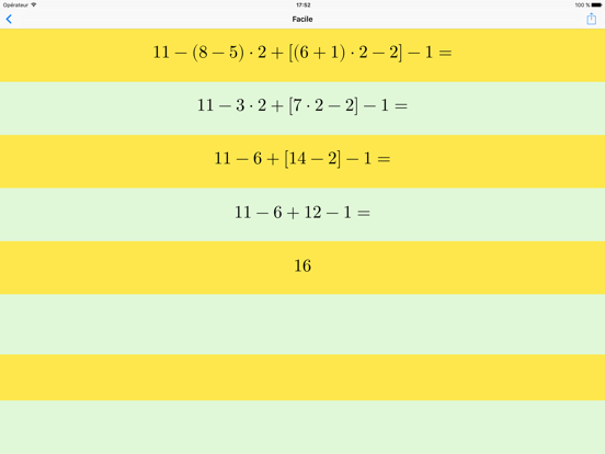 Screenshot #5 pour Expressions Mathématiques avec SOLUTION COMPLÈTE