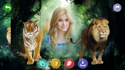 Screenshot #2 pour Wild Animal Photo Frames & Photo Editor