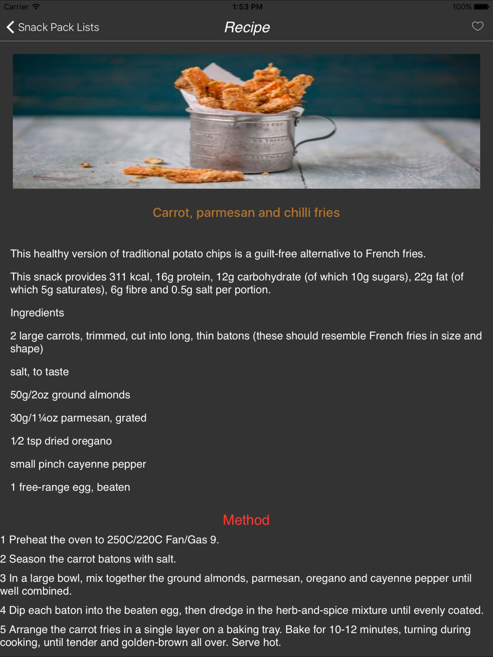 Healthy snack ideas