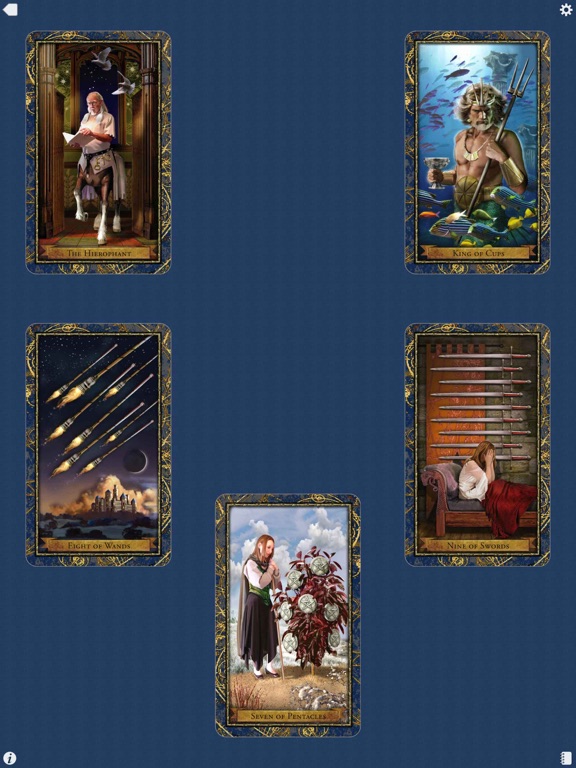 Wizards Tarot iPad screenshot 5 - Entertainment app