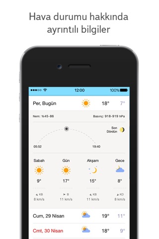 Yandex Weather online forecast screenshot 3