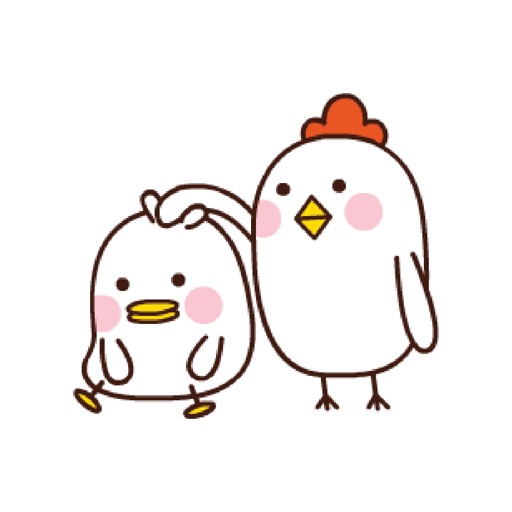 Lovely Interesting Couple Chicks Animated Emoji icon