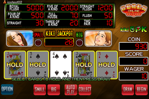 Kiki 5 Card Poker screenshot 2