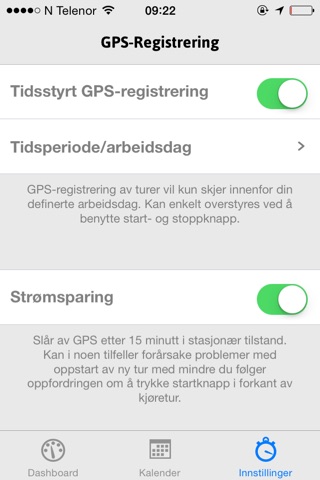 Quicklog kjørebok screenshot 4