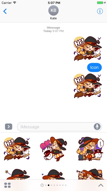 Witch's Halloween Stickers