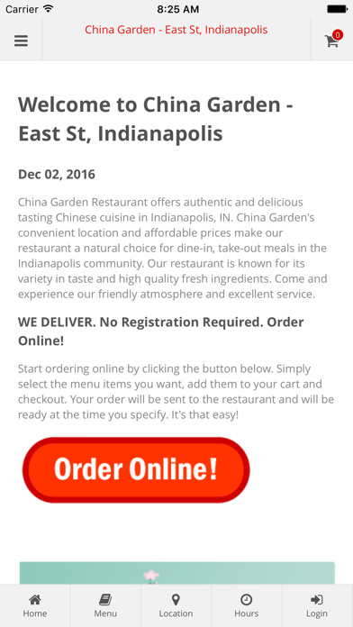 How to cancel & delete China Garden Indianapolis from iphone & ipad 1