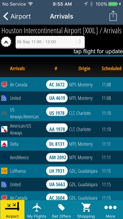 Houston Airport Pro (IAH/HOU) Flight Tracker Hobby