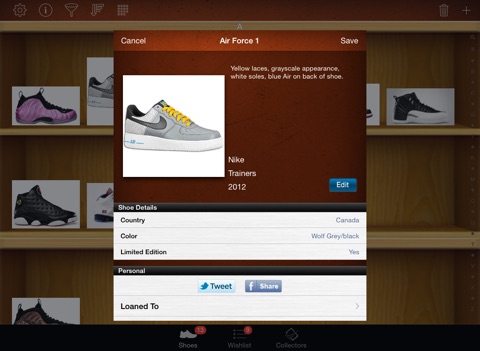 Shoe Collectors for iPad screenshot 2