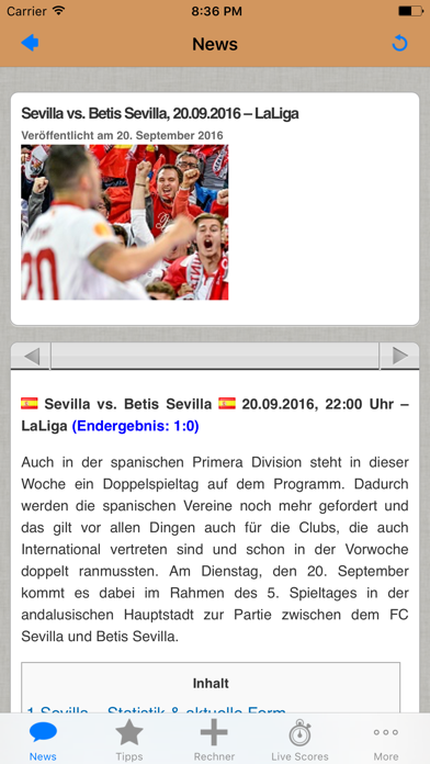 Screenshot #1 pour Wettbasis – Sportwetten mit Erfolg