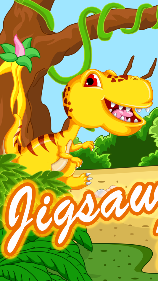 Dino jigsaw puzzles 4 pre-k 2 to 7 year olds games - 1.0 - (iOS)