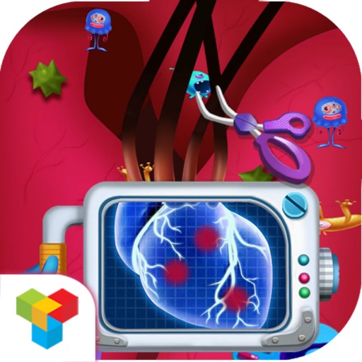 Cartoon Girl's Heart Cure - Baby Surgery Time/Health Manager Icon