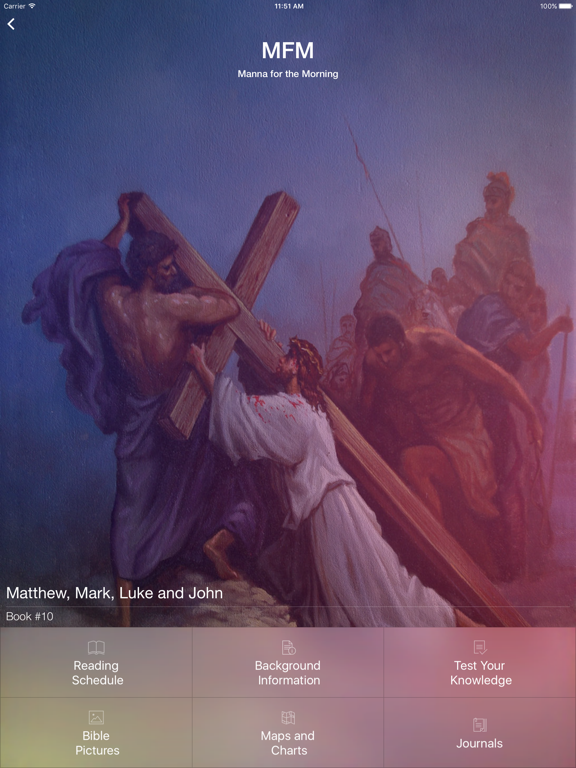 Manna for the Morning iPad screenshot 5 - Book app