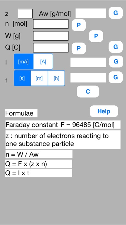 Faraday Calculator mini