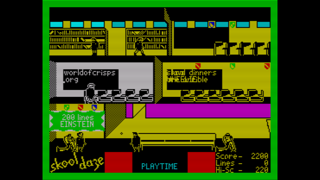 Screenshot from Skool Daze (ZX Spectrum)