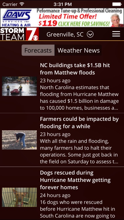 WSPA Weather - Radar and forecasts