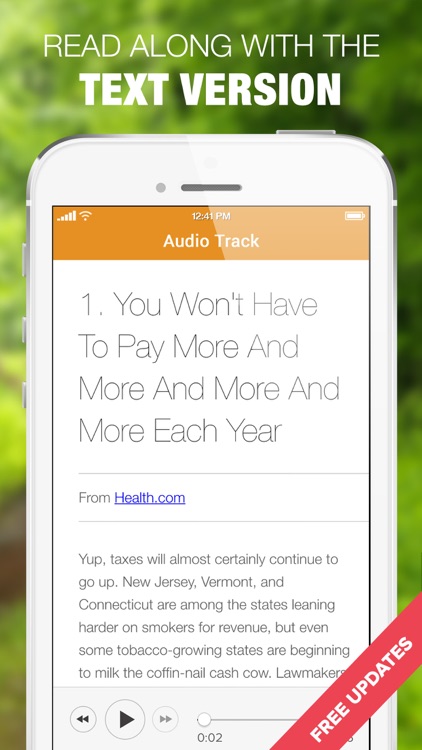 Quit Smoking Audio Help Tips Stop Now and Forever screenshot-4