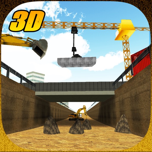 Bridge Builder Constructor Crane Operator 3D Simulator icon