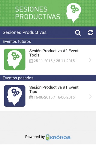 Sesiones Productivas screenshot 3