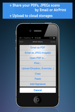 Doc Scanner + OCR: PDF scanner to scan document, receipt, photo screenshot 3