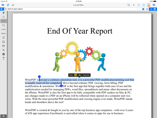 WritePDF iPad app afbeelding 5