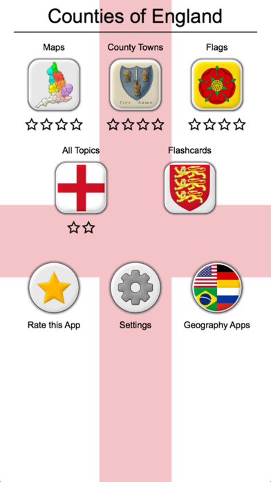 Counties of England Quiz Screenshot