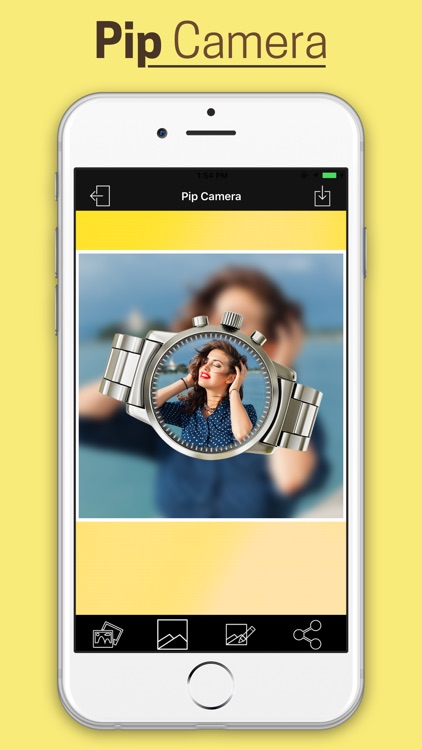 Pip Photo Effect With Blur Background