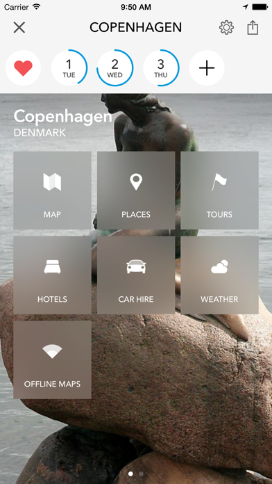 Screenshot #1 pour Copenhague - Carte hors ligne et guide de la ville