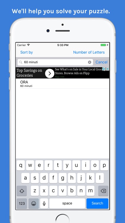 Cluebird: Crossword Helper
