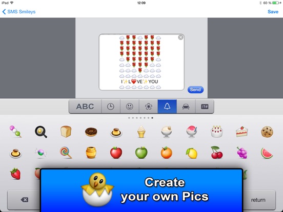 SMS Smileys Emoji Sticker PRO iPad app afbeelding 4