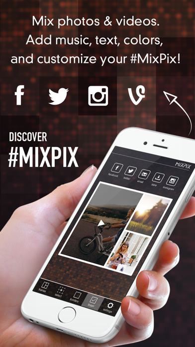 Screenshot #1 pour MixPix Collage - Pic & Video Frame Collage