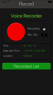 irecord audio recorder : voice recorder iphone screenshot 2
