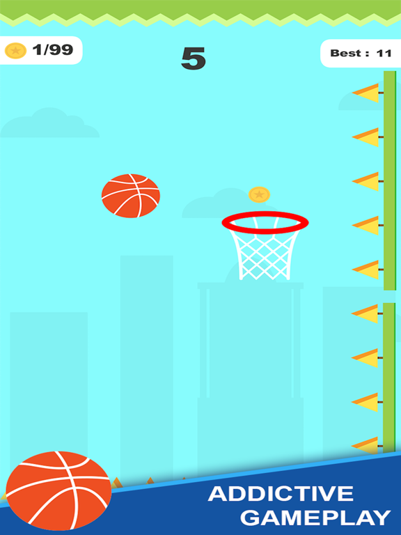 Hip Hop Goal Free- A game of basketball goals iPad screenshot