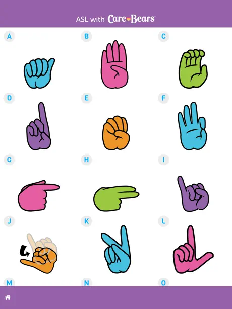 ASL with Care Bears