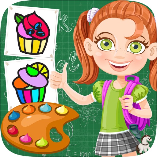 Cupcake Coloring Book Kids Game iOS App