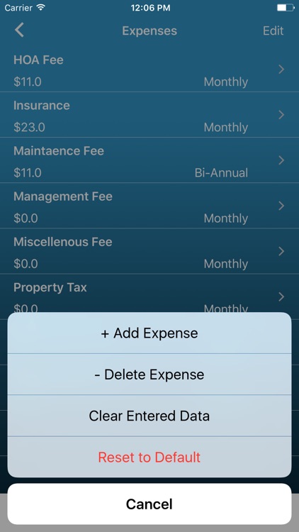 RE Investing Calculator
