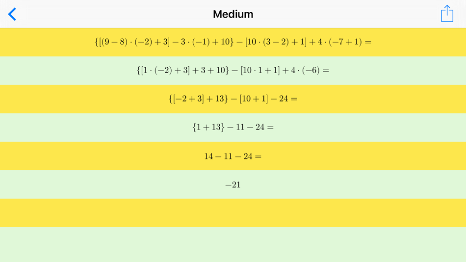 #4. Mathematical Expressions - Generator and Solver (iOS) By: Francesco Grassi