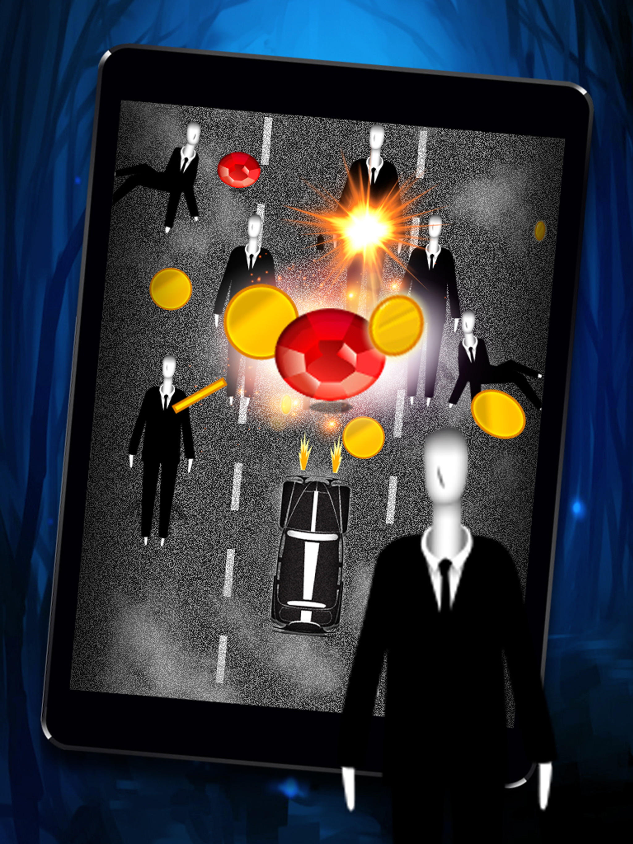 Slender-Man Escape - Shooting & Racing Halloween