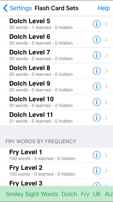 Smiley Sight Words screenshot 3 of 5