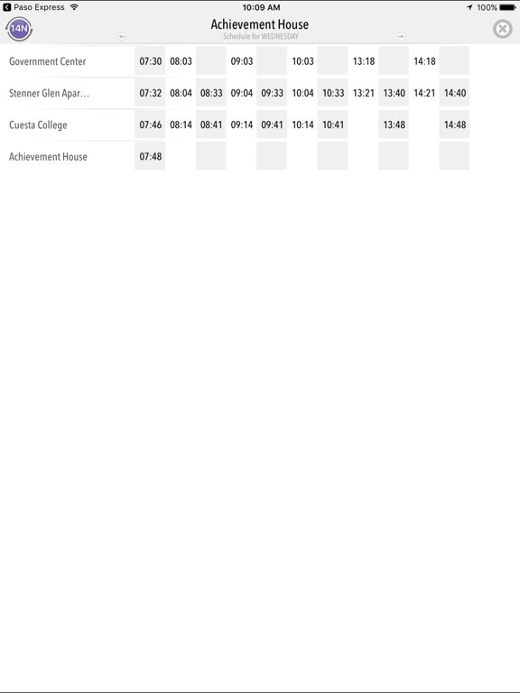 Screenshot #6 pour San Luis Obispo Regional Transit Authority