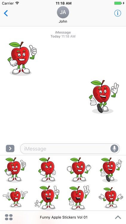 Funny Apple Stickers Vol 01