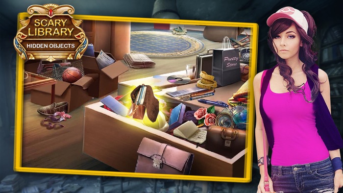 Scary Library Hidden Objects Game