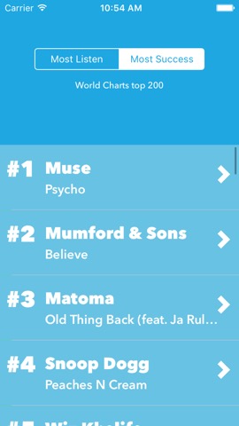 Music Top 200 Chartsのおすすめ画像2