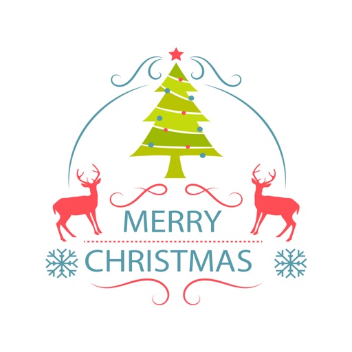 Merry Christmas label pack - Fx Sticker