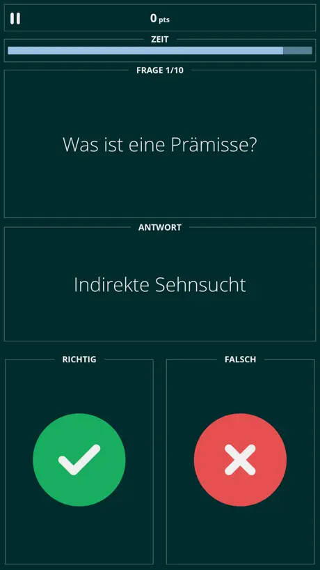 Richtig oder Falsch Quiz