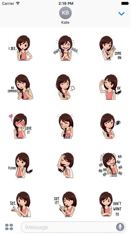 Alice Vol.3 Stickers for iMessage by AMSTICKERS screenshot-3
