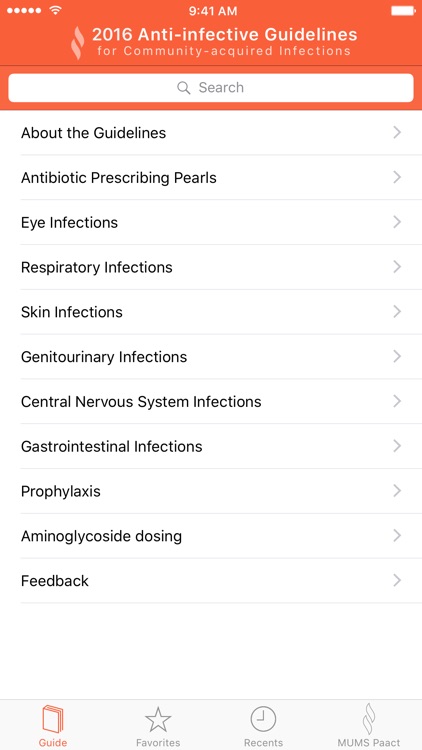 Anti-infective Guidelines