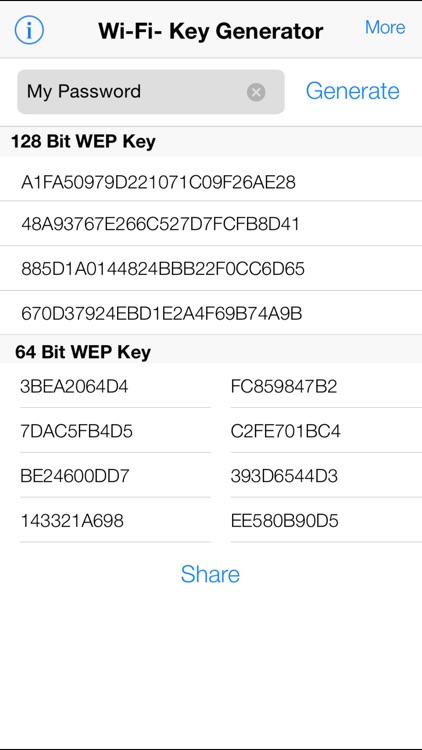 iWep Generator Pro - WiFi Passwords